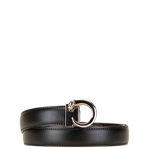 Cartier Panthère Reversible Black Brown Leather Women's Cartier - Picture 1 of 7